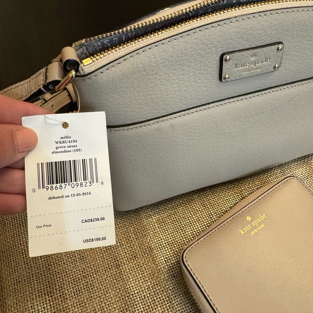 Kate Spade Purse and wallet set. Nude color. New with tags, never used.